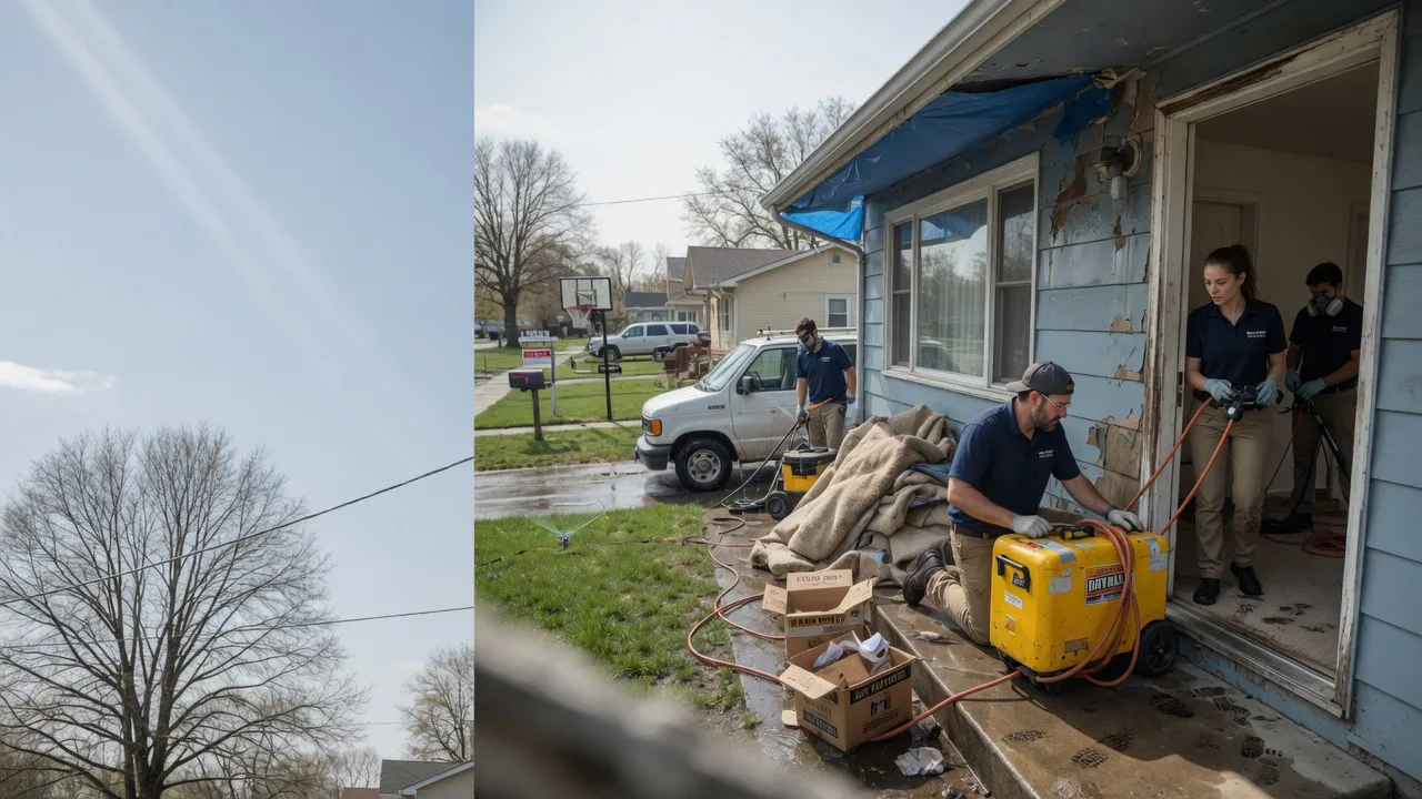 Basement Flood Cleanup in Rosholt, WI near me